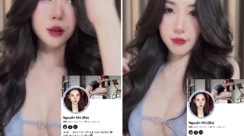 Tiktoker Nguyên Nhi lọ clip cùng bạn trai mông bự