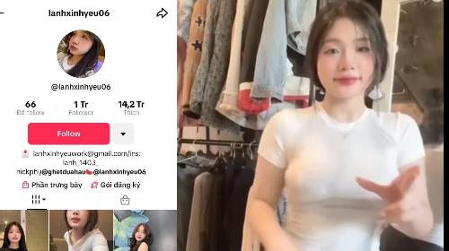 Lộ phim sex Việt Nam tiktoker Lanhxinhyeu làm miệng cho chàng